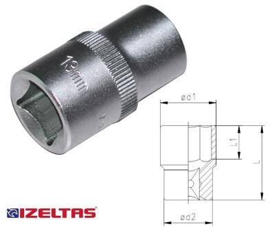 İzeltaş 1/2'' Altı Köşe Lokma Anahtar 32 mm - 1